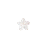 Pendentif fleur rosacée en nacre naturelle 15mm