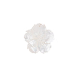 Pendentif fleur capucine en nacre naturelle 30mm