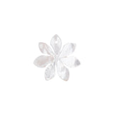 Pendentif fleur hélice en nacre naturelle 30mm