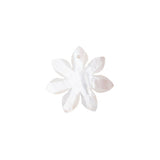 Pendentif fleur hélice en nacre naturelle 30mm