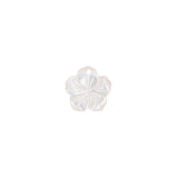 Pendentif fleur hibiscus en nacre naturelle 14mm