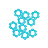 Pendentif fleur en acrylique pailleté 14mm