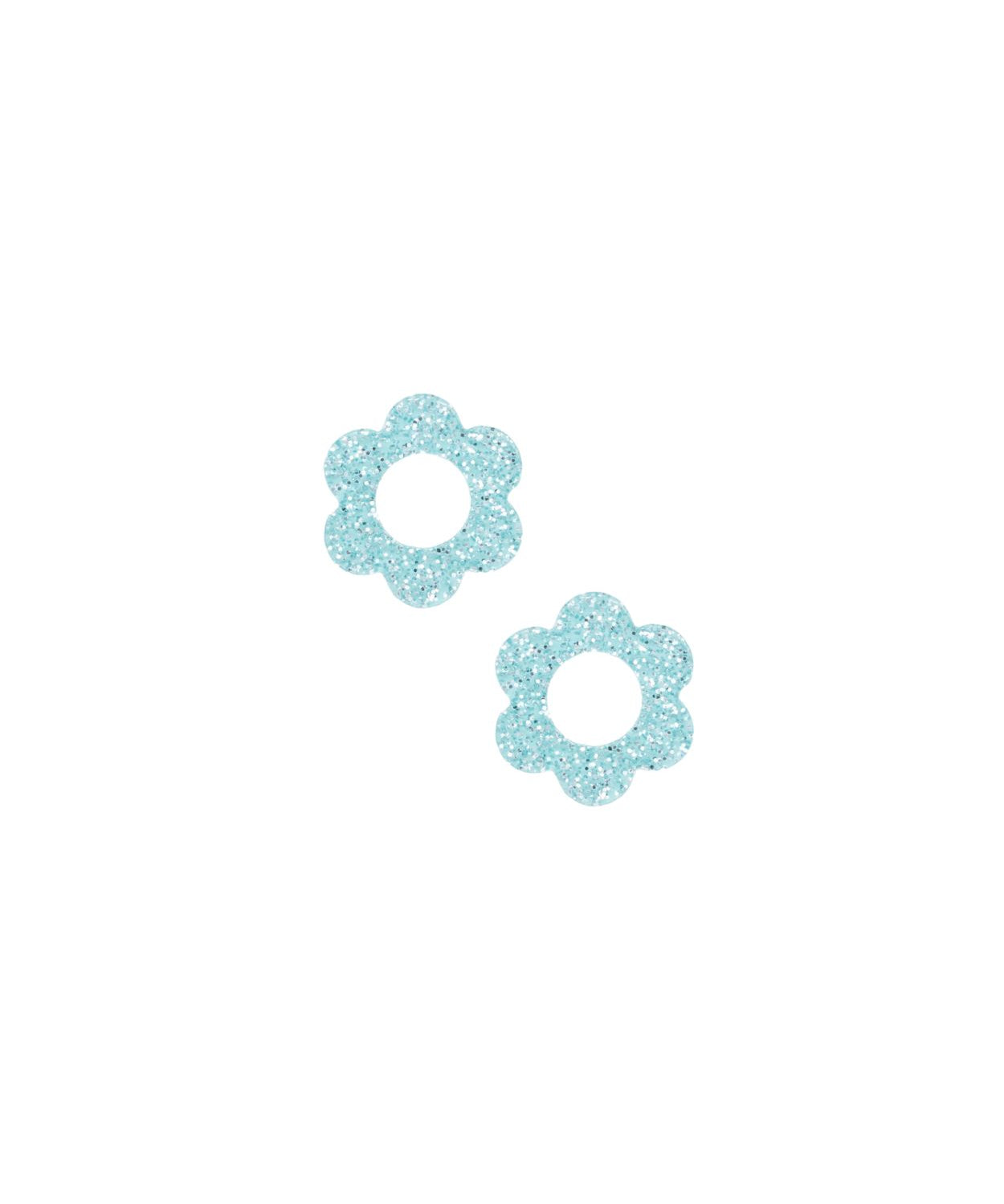 Pendentif fleur en acrylique pailleté 14mm