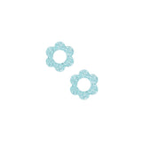Pendentif fleur en acrylique pailleté 14mm