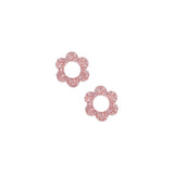 Pendentif fleur en acrylique pailleté 14mm