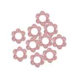 Pendentif fleur en acrylique pailleté 14mm