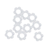 Pendentif fleur en acrylique pailleté 14mm