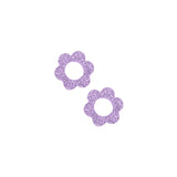 Pendentif fleur en acrylique pailleté 14mm