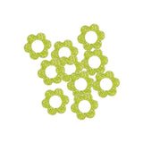 Pendentif fleur en acrylique pailleté 14mm