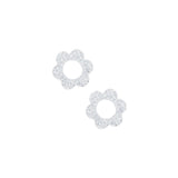 Pendentif fleur en acrylique pailleté 14mm