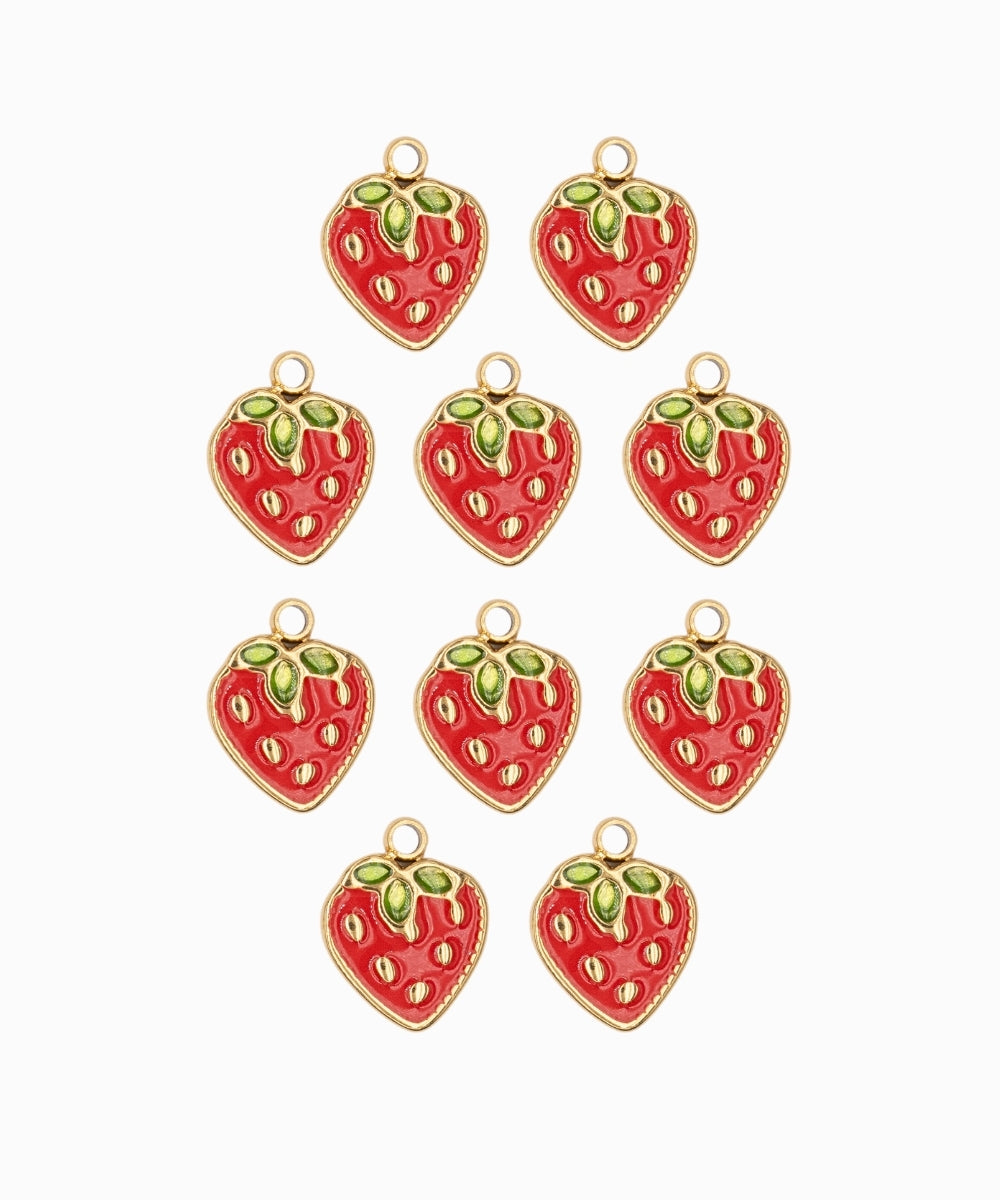Pendentif fraise 9x9 mm