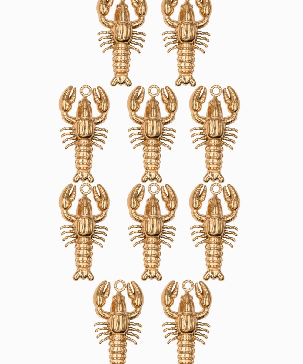 Pendentif homard bombé 28x25mm