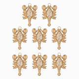 Pendentif homard strass 16.5x12mm