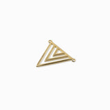 Pendentif intercalaire triangle 19x23mm