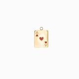 Pendentif jeu de carte coeur 16x13mm