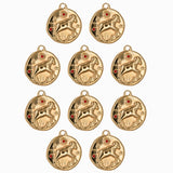 Pendentif médaille signe astro 17mm - Doré