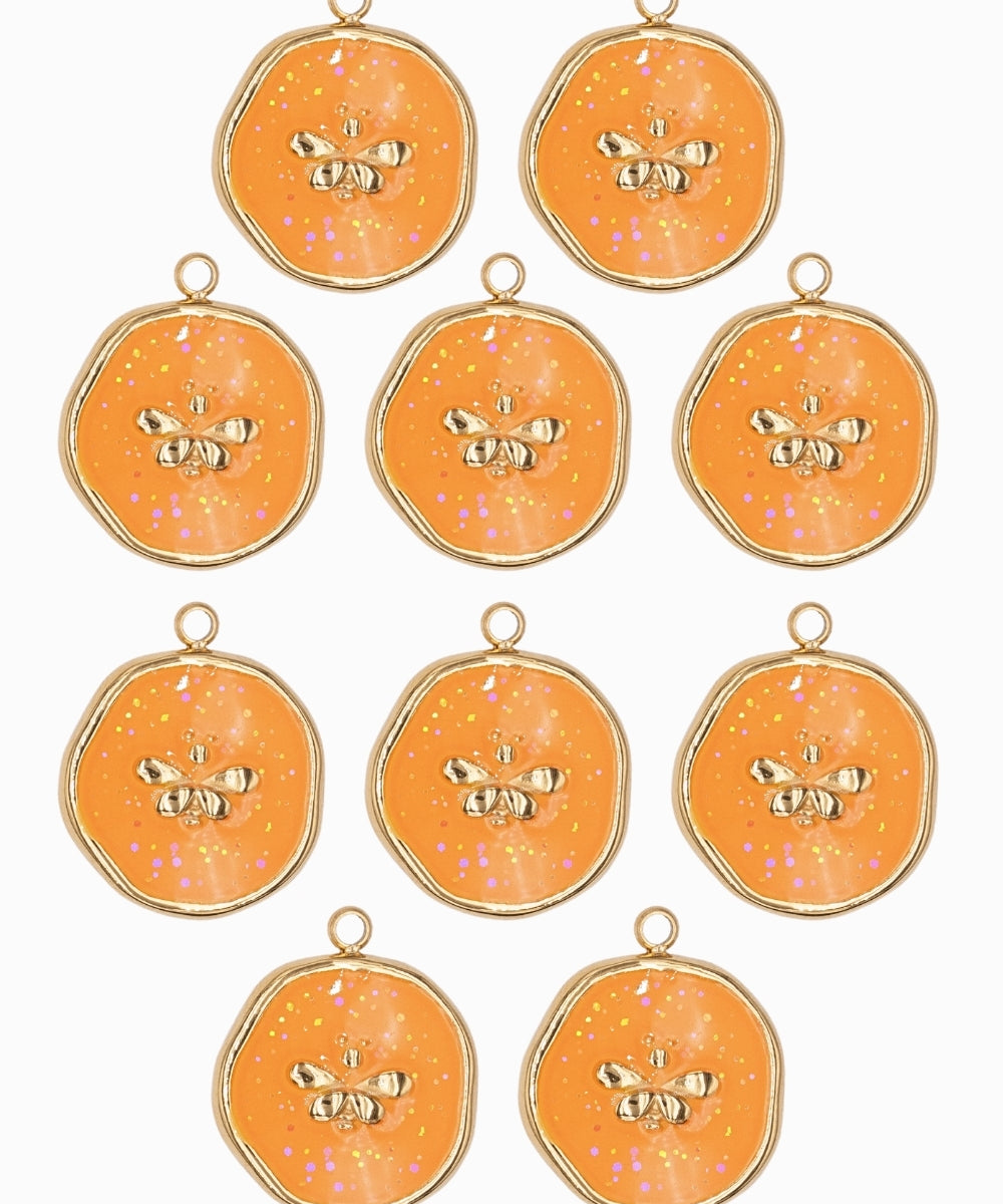 Pendentif médaille Papillon 14mm