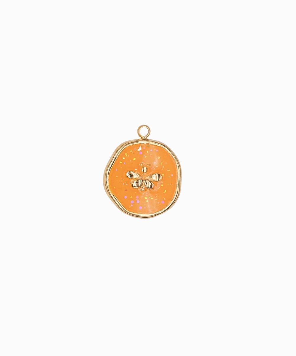 Pendentif médaille Papillon 14mm