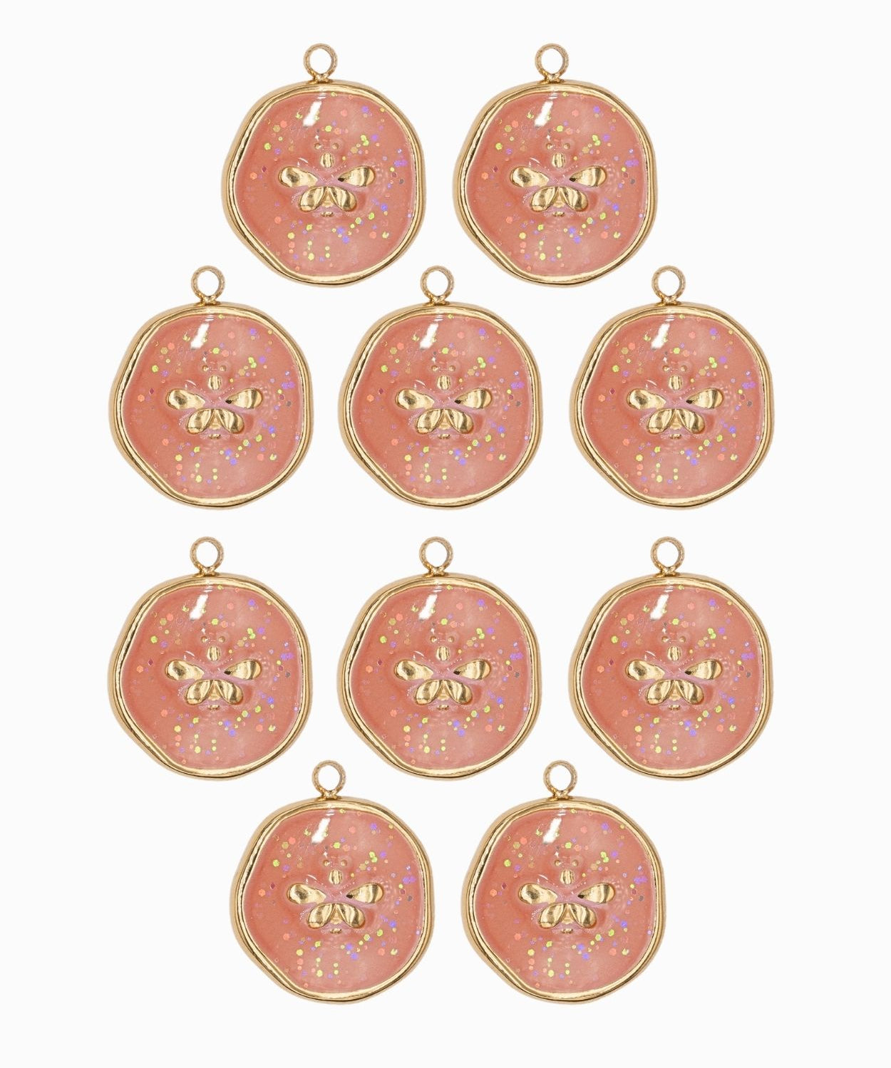 Pendentif médaille Papillon 14mm