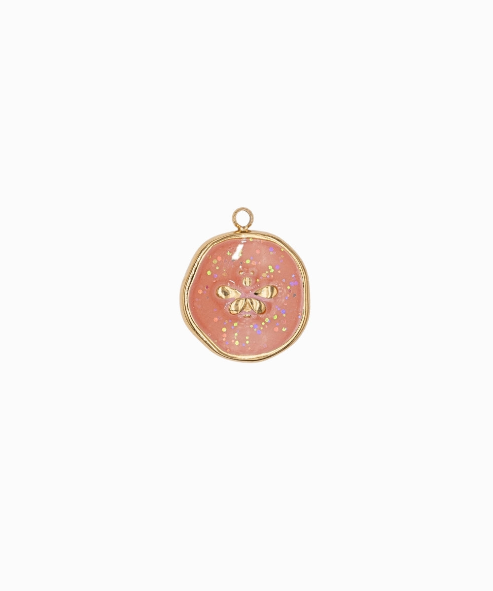 Pendentif médaille Papillon 14mm