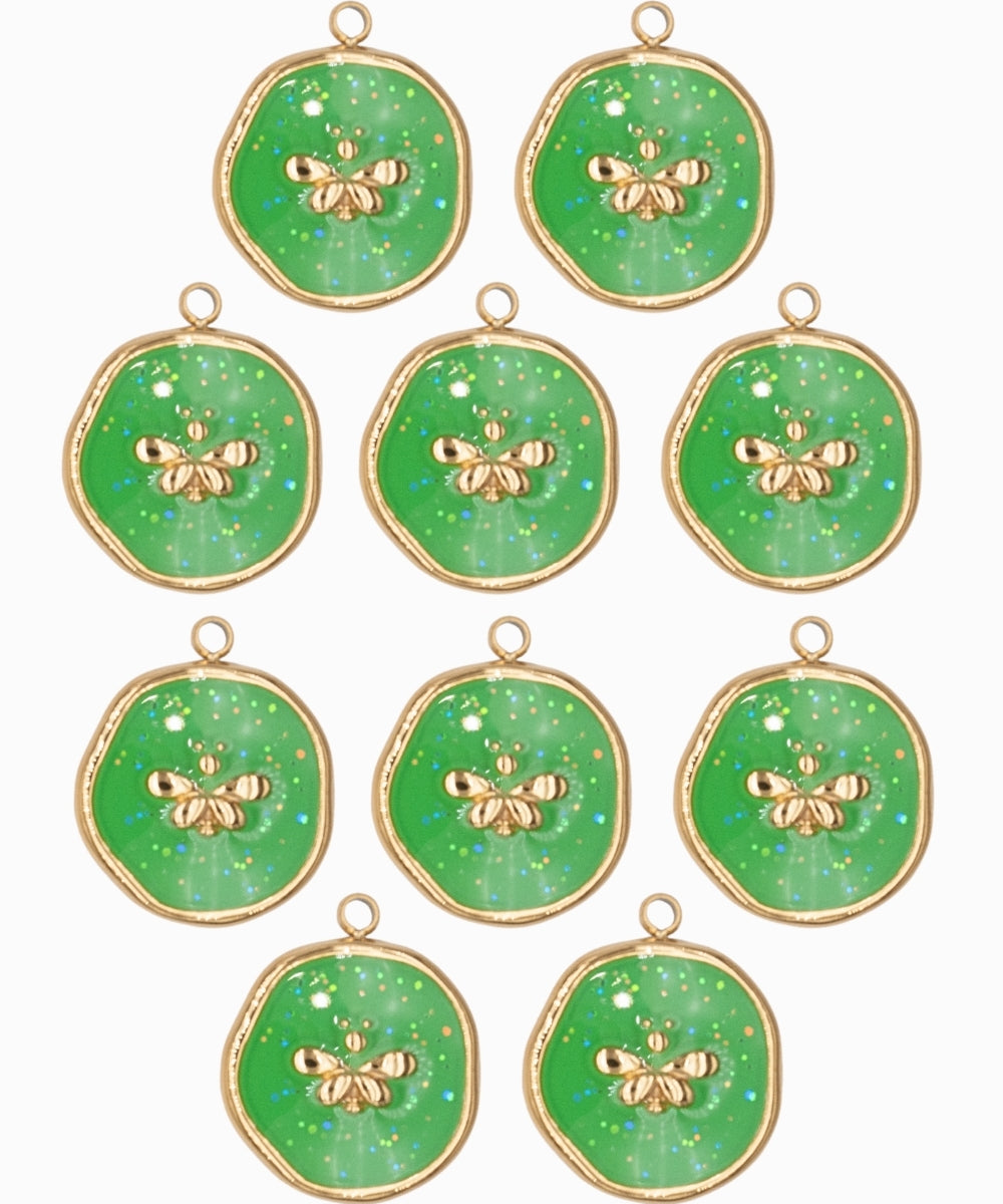 Pendentif médaille Papillon 14mm