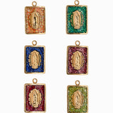 Pendentif médaille Vierge Stardust 16x12mm - Lot mélangé