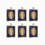 Pendentif médaille Vierge Stardust 16x12mm