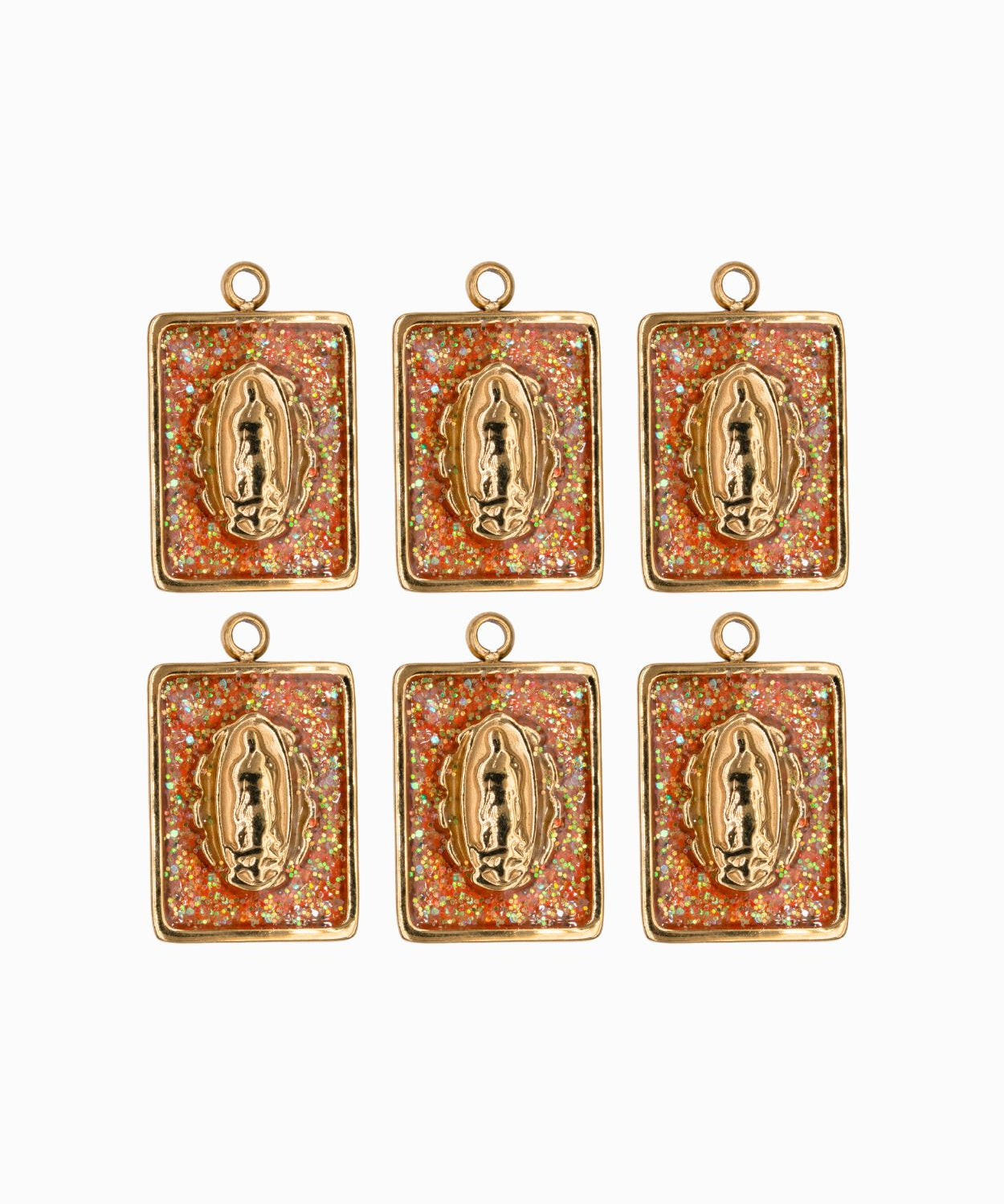 Pendentif médaille Vierge Stardust 16x12mm