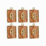 Pendentif médaille Vierge Stardust 16x12mm