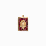 Pendentif médaille Vierge Stardust 16x12mm