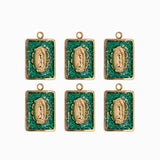 Pendentif médaille Vierge Stardust 16x12mm