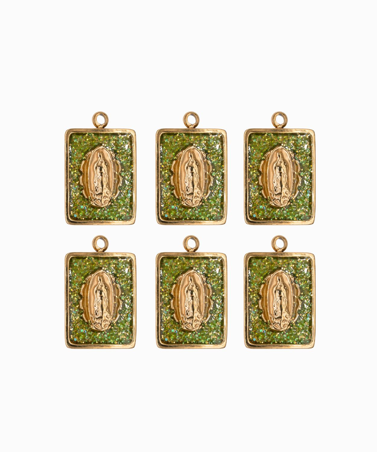 Pendentif médaille Vierge Stardust 16x12mm