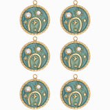 Pendentif médaille astronomie strass 16.50mm