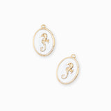 Pendentif médaille dragon de mer 18x14mm