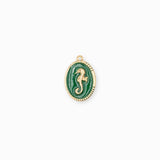 Pendentif médaille dragon de mer 18x14mm
