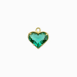 Pendentifs coeur strass 11mm