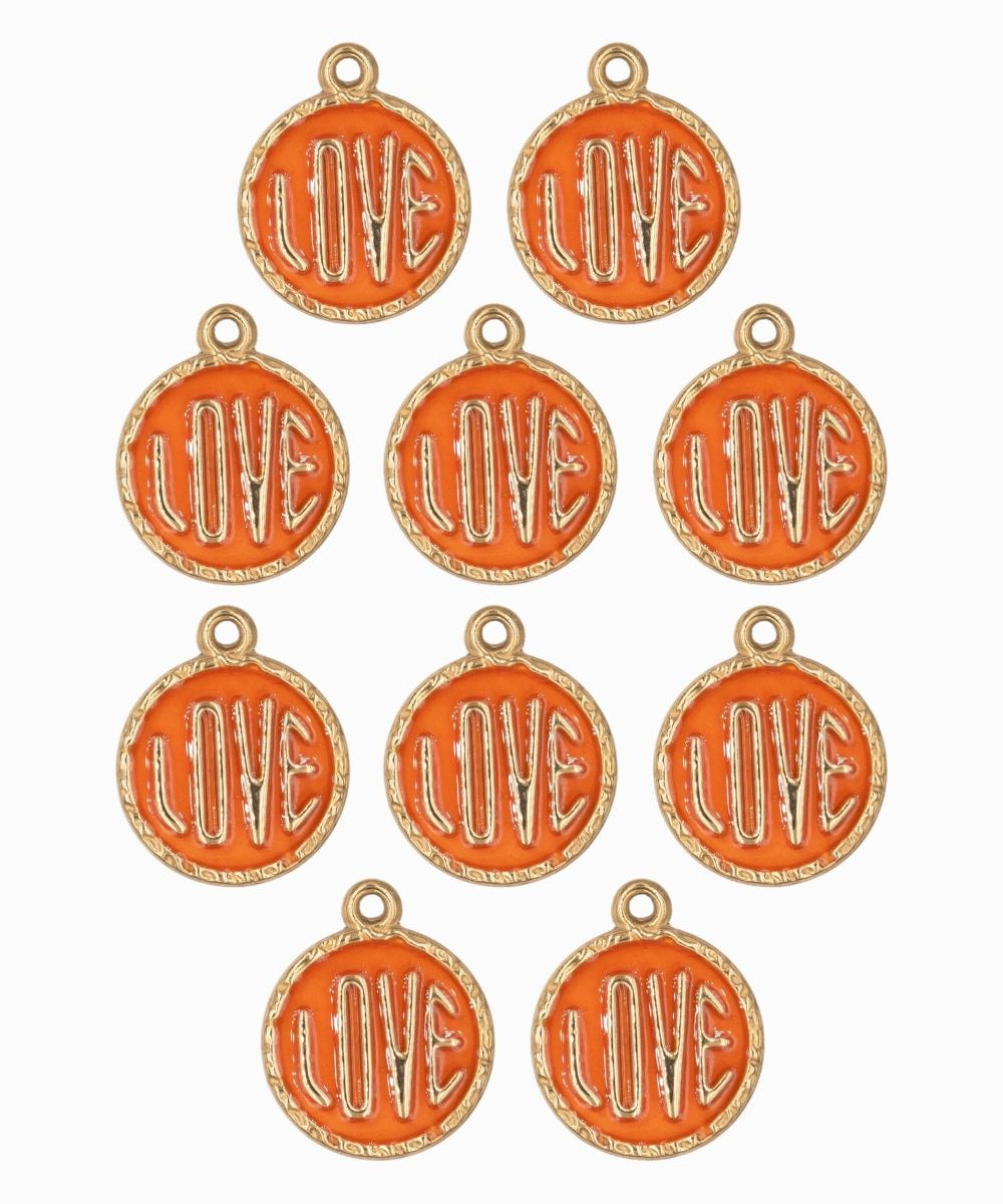 Pendentif médaille love 13mm