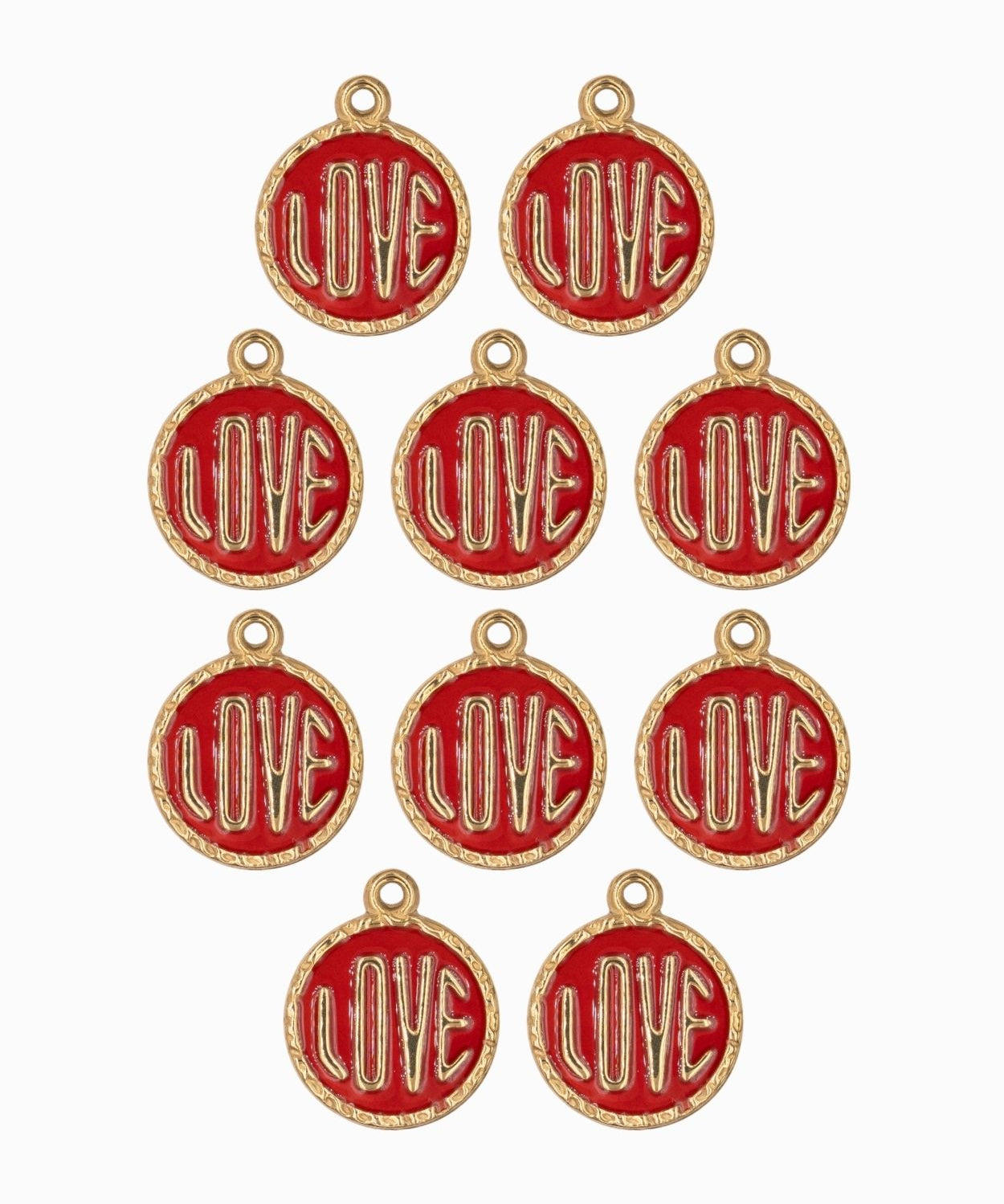 Pendentif médaille love 13mm