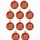Pendentif médaille love 13mm