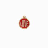 Pendentif médaille love 13mm