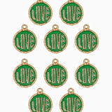 Pendentif médaille love 13mm