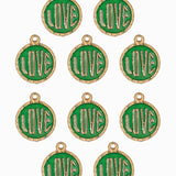Pendentif médaille love 13mm