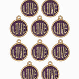 Pendentif médaille love 13mm