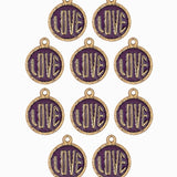 Pendentif médaille love 13mm