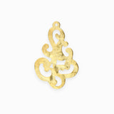 Pendentif motif ethnique mat 35x24mm