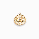 Pendentif oeil à strass 14x12mm