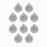 Pendentif oeil à strass 14x12mm