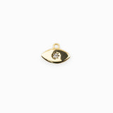 Pendentif oeil strass 6x8mm