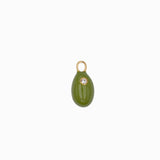 Pendentif olive strass 13x8mm