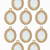 Pendentif ovale nacre 15.50x13.50mm